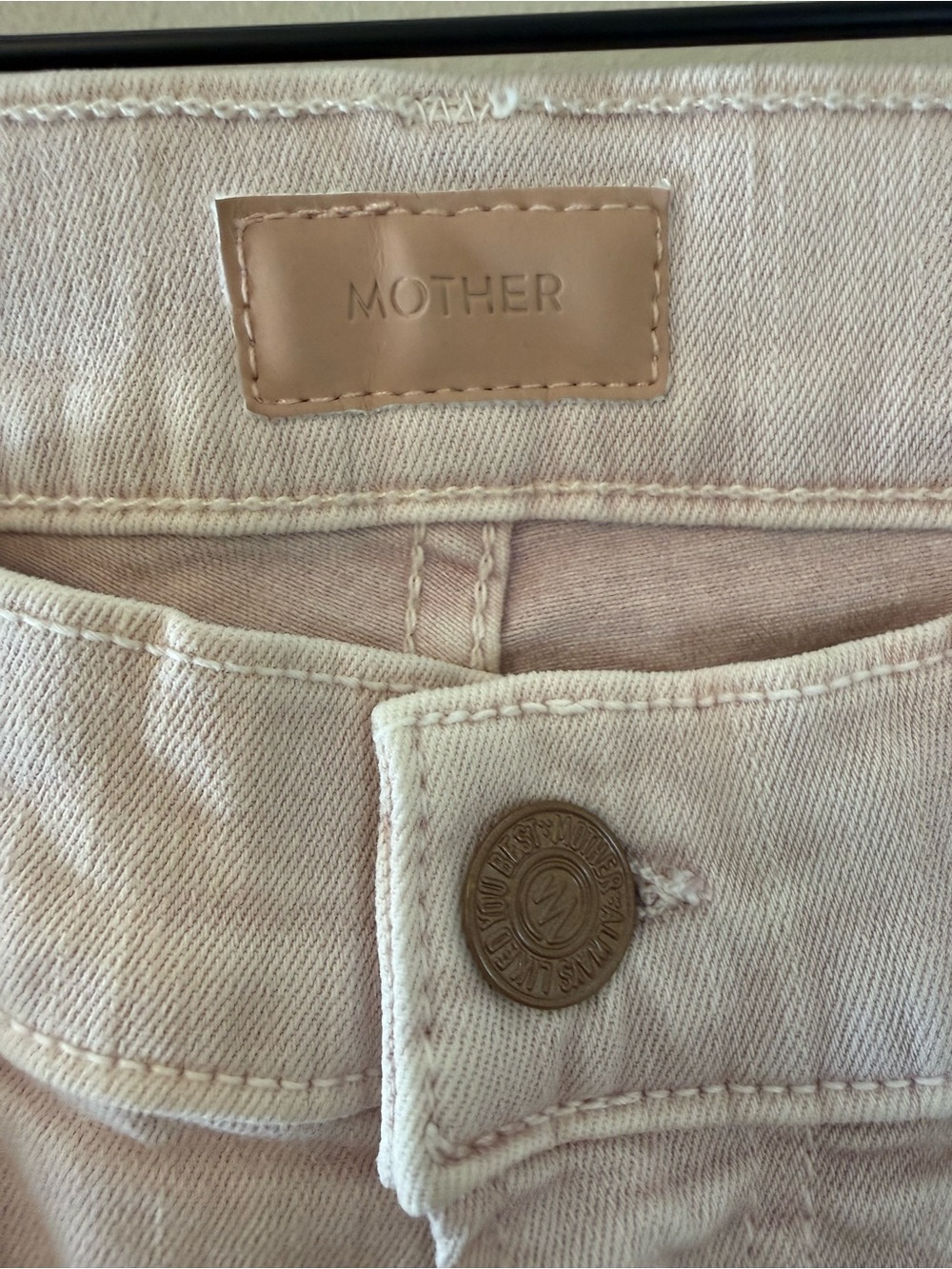 MOTHER The Rascal Ankle Snippet Jeans Pink Taupe Size 25 NWT - Picture 3 of 6